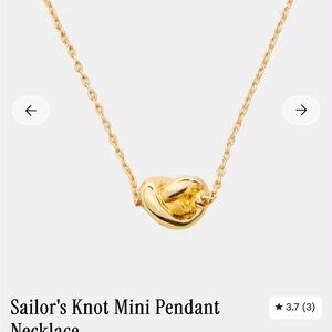 Kate Spade Sailor's Knot Mini Pendant Necklace - Gold